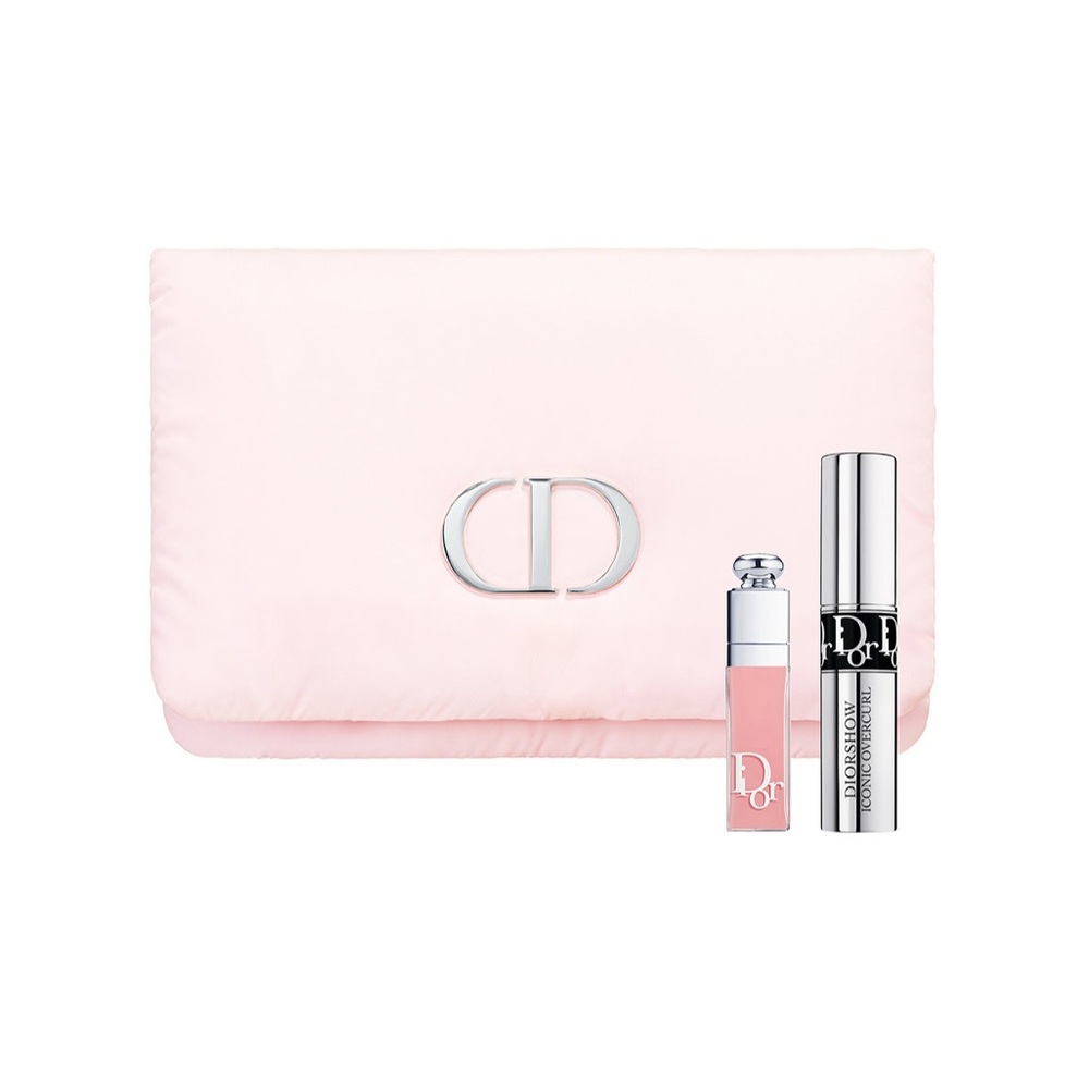 Dior Soft Pink Lip Gloss and Silver Mascara Duo
